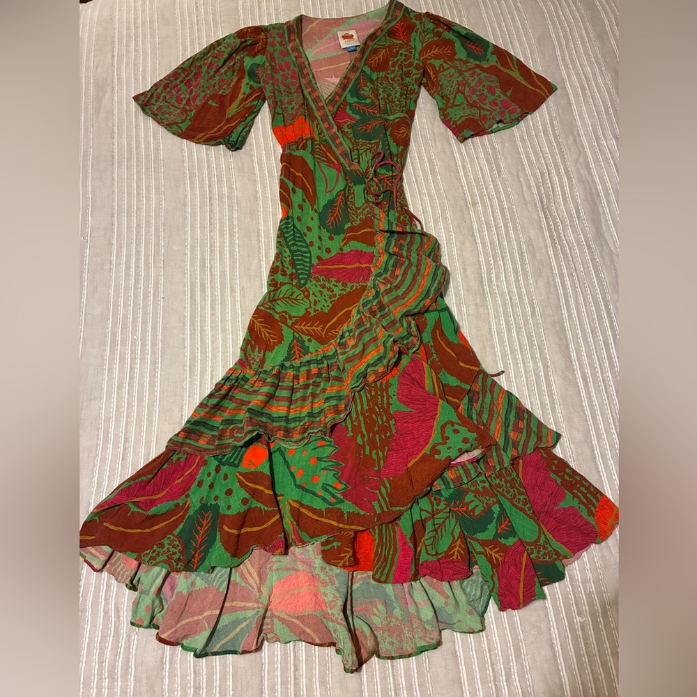 FARM Rio Flutter-Sleeve Wrap Maxi Dress - Picture 4 of 5